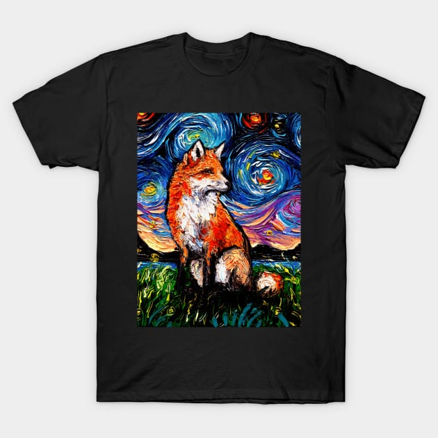 Vulpine Night T-Shirt by sagittariusgallery